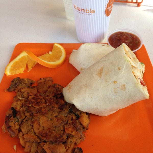 Photo taken at Scramble, a breakfast joint by Cheapeats I. on 3/31/2014