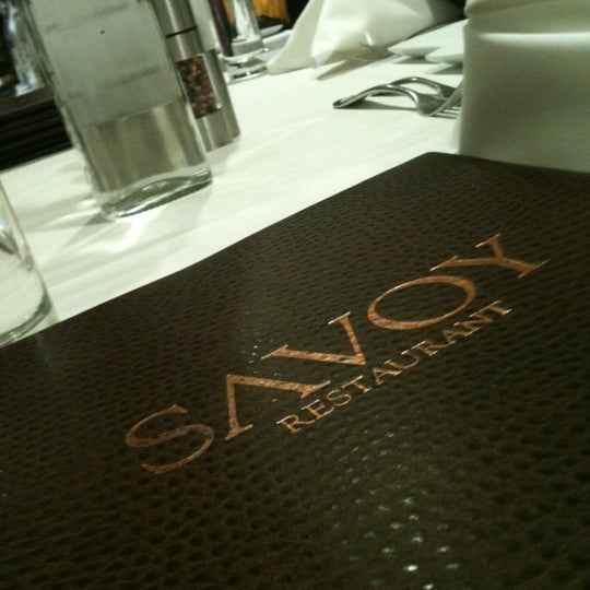 Photo taken at Savoy Restaurant by Chris T. on 10/14/2012