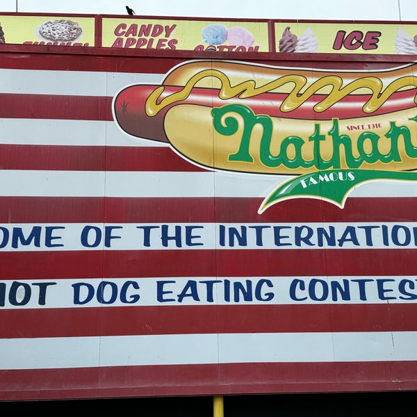 Photo taken at Nathan&#39;s Famous by Robin B. on 4/10/2024