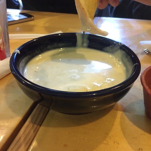 The queso is amazing and well priced! we bought a grande for $5.00 and it fed 9 of us!