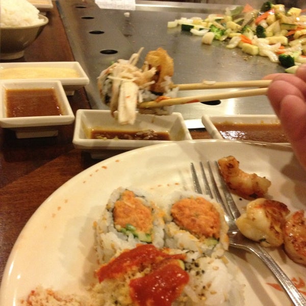 Photo taken at Sakura Japanese Steak, Seafood House &amp; Sushi Bar by Jman F. on 12/24/2013