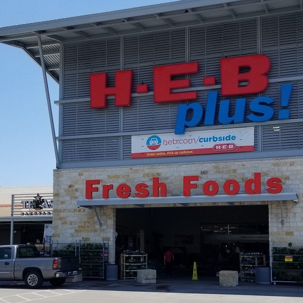 H-E-B plus! at 3 minutes drive to the north of Boerne pediatric dentist The Kids Place Pediatric & Orthodontic Dental Office