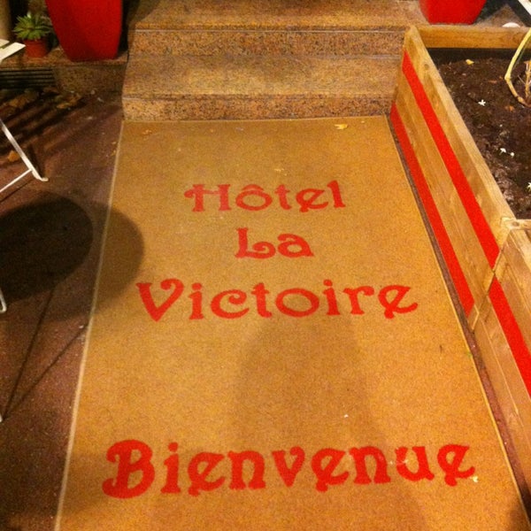 Photo taken at Hôtel La Victoire by Ira R. on 8/11/2013