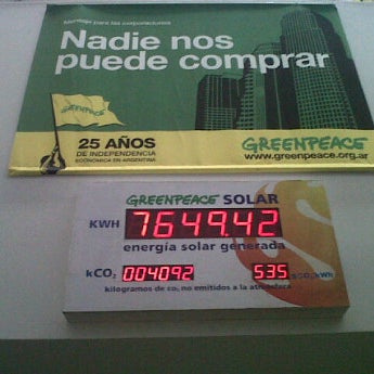 Photo prise au Greenpeace Argentina par Luciana M. le11/2/2012