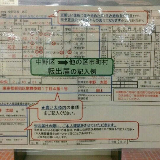 中野区 東部区民活動センター 東部地域事務所 City Hall 中野区 東部区民活動センター 東部地域事務所 City Hall