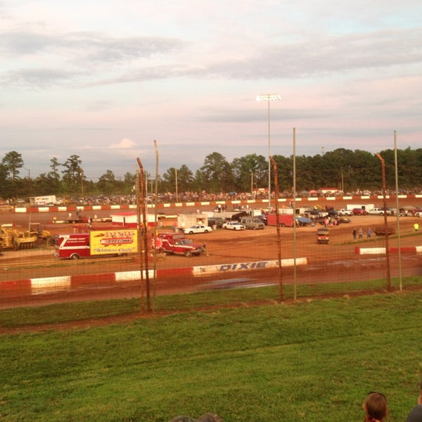 Photo taken at Dixie Speedway Home of the Champions by Olivia M. on 6/30/2013