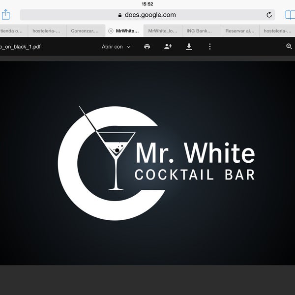 Photo taken at Mr. White Cocktail Bar by Maurizio B. on 10/2/2015