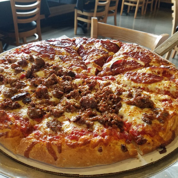 Sausage pizza is amazing!