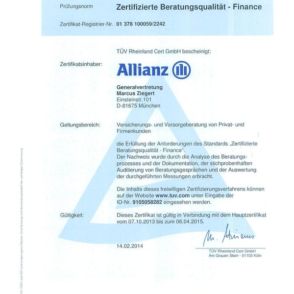 Allianz Versicherung Marcus Ziegert Generalvertretung Au Haidhausen Munchen Bayern