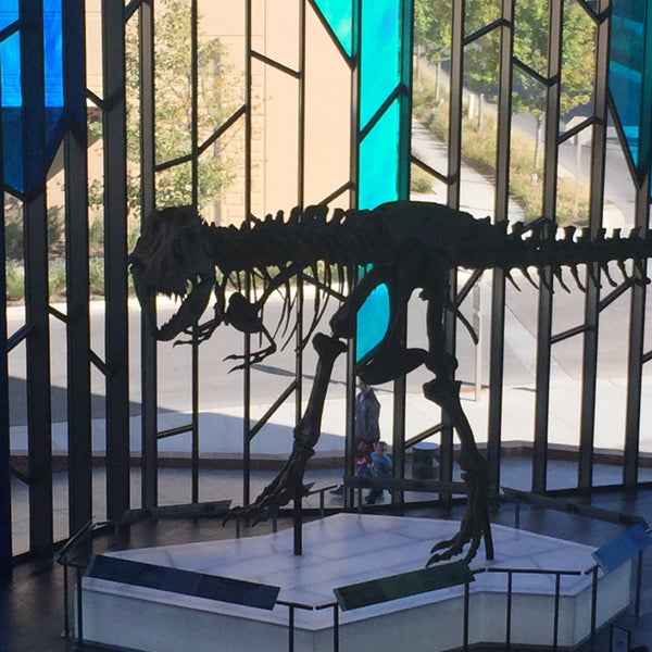 Stunning architecture. Full skeleton of t-Rex and pterodactyl. Awesome interactive dinosaur game! Small fee to enter temporary or visiting exhibits.