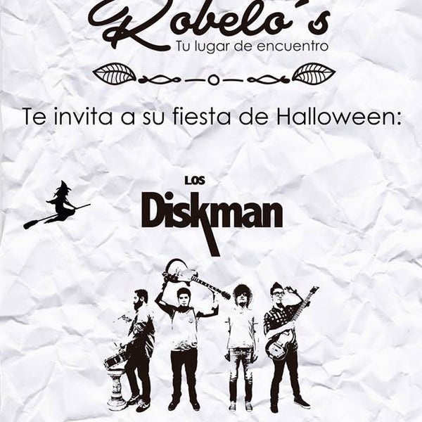 Próximo 31 de Octubre, festeja Halloween con nosotros en compañía de los Diskmans. !Grandes sorpresas!