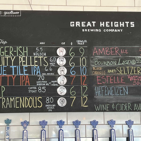 Photo taken at Great Heights Brewing Company by Carolyn Y. on 2/13/2022