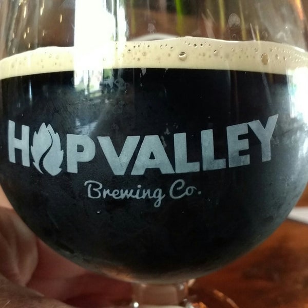 Photo taken at Hop Valley Brewing Co. by Carolyn Y. on 8/15/2018