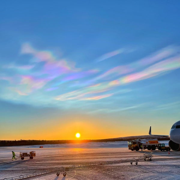 Photo taken at Kiruna Airport (KRN) by Cenker K. on 1/28/2022