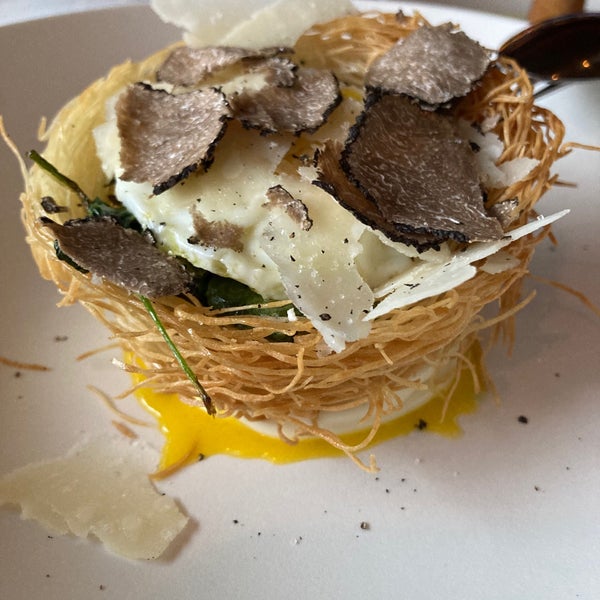 Egg nest with truffle
