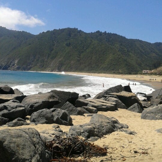 Photo taken at Playa Grande Quintay by Ana B. on 2/20/2013