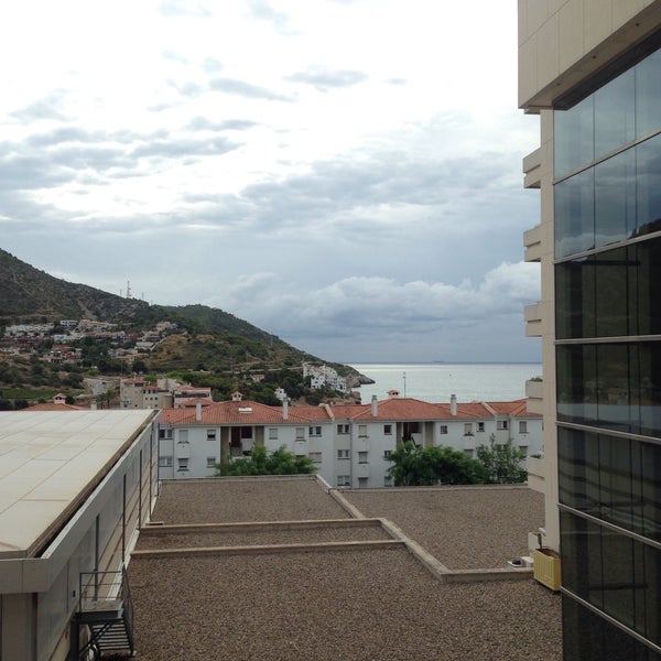 Photo taken at Hotel Meliá Sitges by Dongkwan S. on 8/19/2015