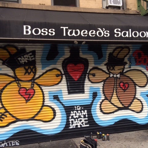 Boss Tweed's Saloon x Adam Dare | Boss Tweed's Saloon asked for a New York-centric mural, so we looked no further than Adam Dare, a prolific and notorious street artist.