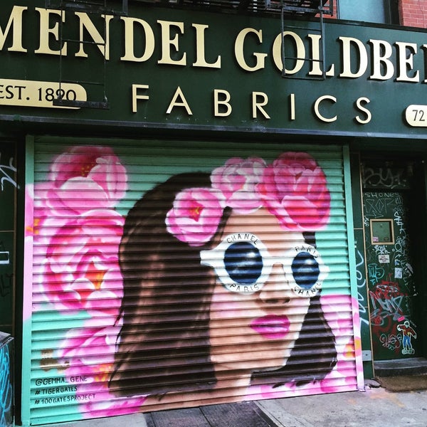 Gemma Gene x Mendel Goldberg Fabrics #TigerGates | This chic character came to life thanks to the talent of Gemma Gene at Mendel Goldberg Fabrics, an original destination for high end fabrics.