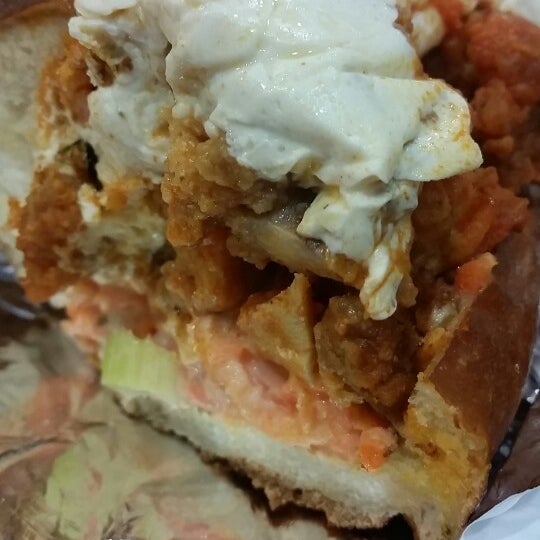 Anything they put on the pretzel roll...buffalo chicken is amazing as is their ruben