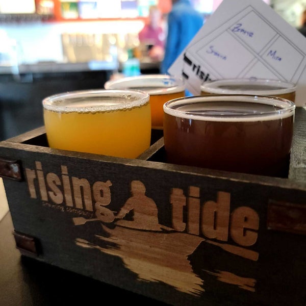 Photo taken at Rising Tide Brewing Company by Alexander B. on 5/3/2022
