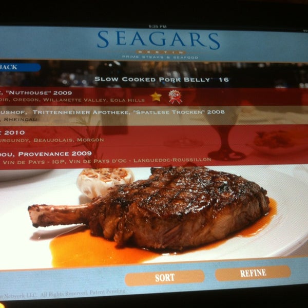 Photo taken at Seagar&#39;s Prime Steaks &amp; Seafood by 30AEATS.com on 2/14/2013