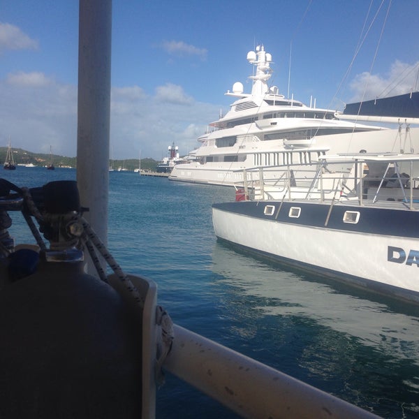 Photo taken at Yacht Haven Grande by Alicia H. on 3/6/2015