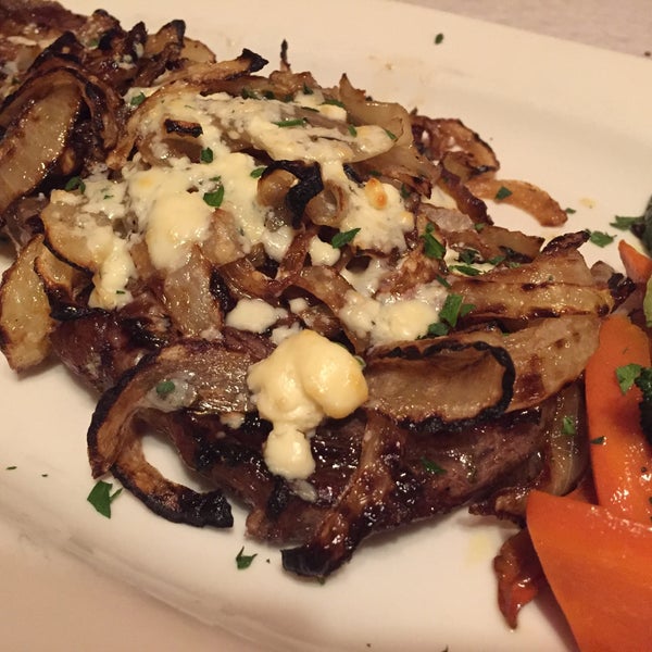 Rib Eye -  quite possibly the best item on the menu, always perfectly cooked and seasoned.  Staple chicken dishes are fantastic as well.  Check out the Chicken Francese.