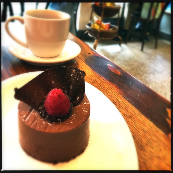 The Chocolate Marquis which consists of chocolate mousse and a raspberry filling is divine!