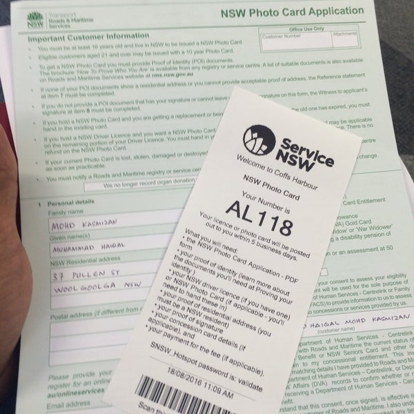 Rta Nsw Id Card