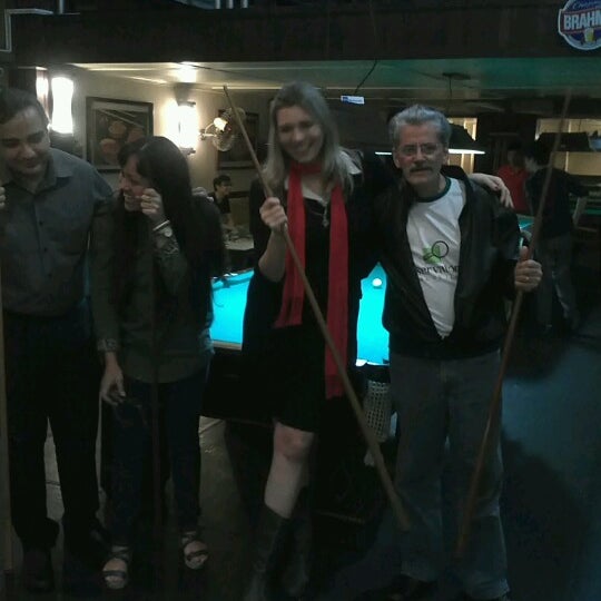 Photo taken at Queen&#39;s Snooker Burger Bar by Angelita W. on 4/13/2013