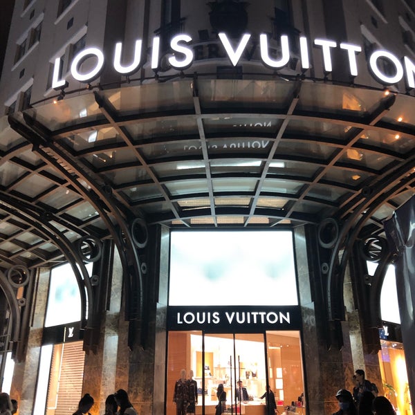 The Louis Vuitton Label Shop in the Shopping Street Dong Khoi in