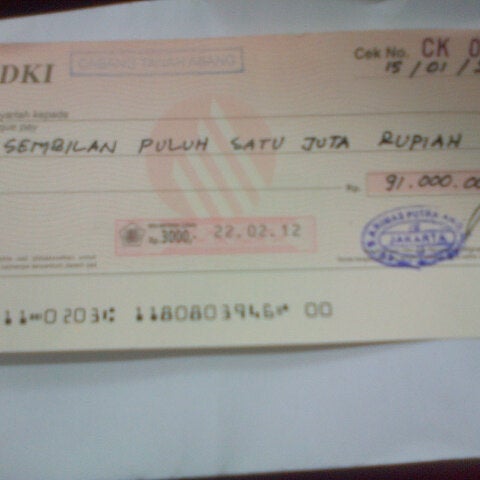 Bank DKI Cabang Tanah Abang - Banco