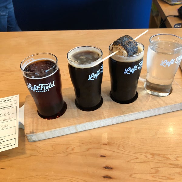 Photo taken at Left Field Brewery by Mik on 10/18/2019