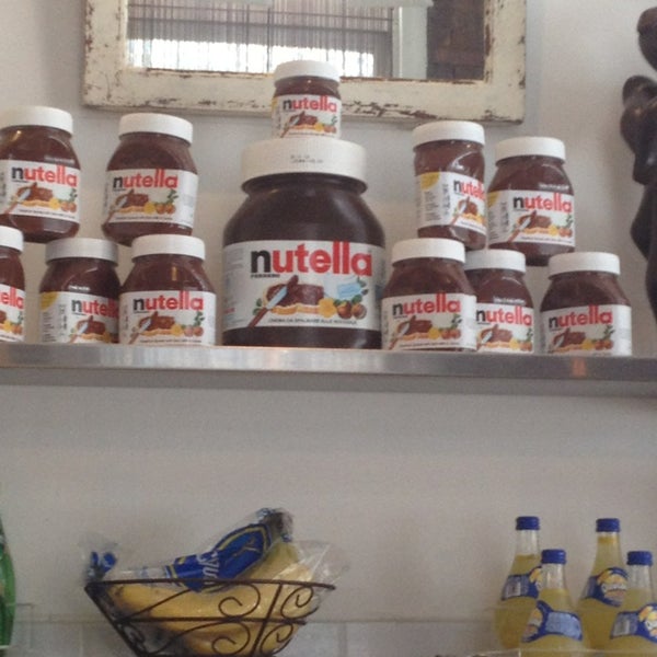 They have erected a shrine to Nutella. Clearly this place is legit.