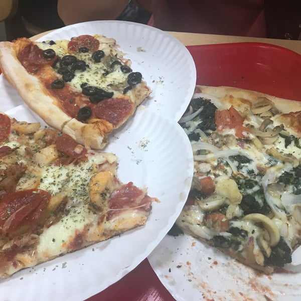 Photo taken at Famous Original Ray&#39;s Pizza by Marcela C. on 8/4/2018