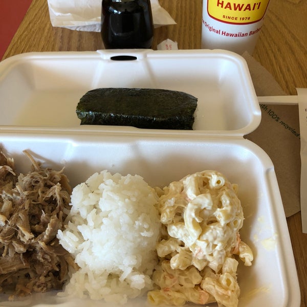 Photo taken at L&amp;L Hawaiian Barbecue by Brad A. on 2/20/2018