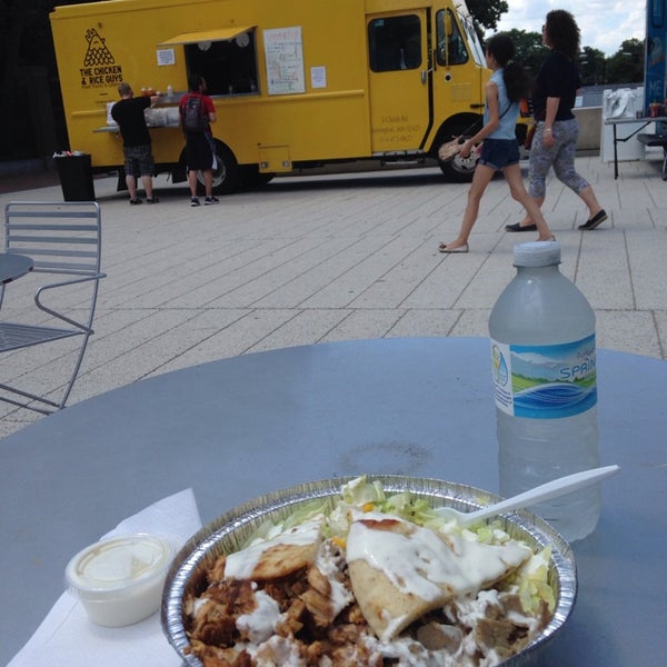 Photo taken at The Chicken &amp; Rice Guys by Julia S. on 7/26/2014