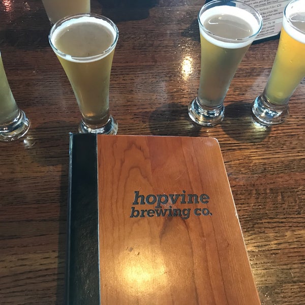 Photo taken at Hopvine Brewing Company by Saya S. on 6/15/2018