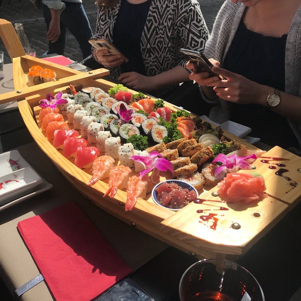 Photo taken at Sushi Palace by Dina D. on 4/10/2018