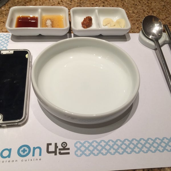Das Foto wurde bei Da On Fine Korean Cuisine von Cik Wawa N. am 3/16/2017 aufgenommen