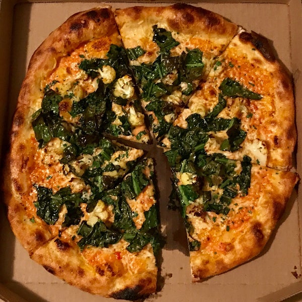 Their kale cauliflower pizza was very creative and incredibly delicious! A bit too salty but still a great meal. Would definitely order if vegetarian
