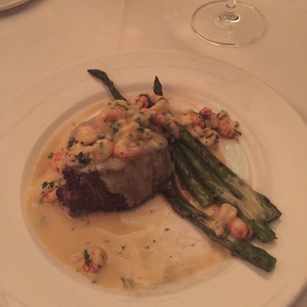 Filet Mignon with crawfish and bernaise sauce is absolutely amazing.