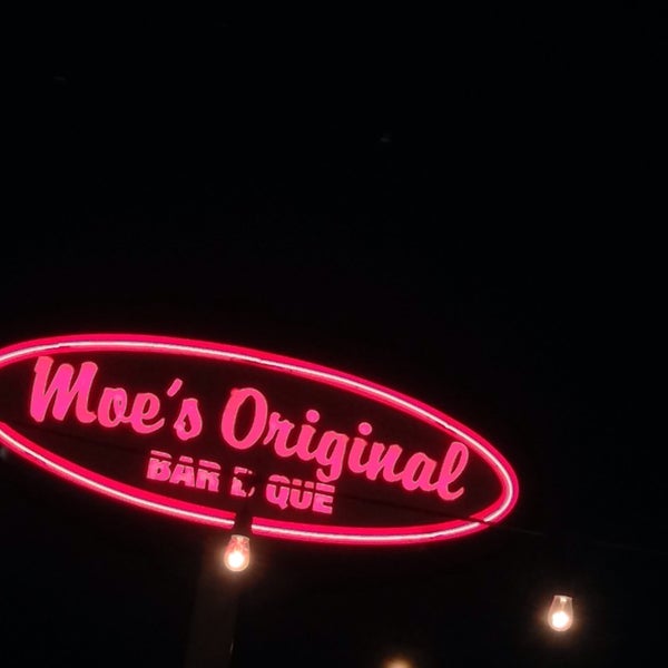 Photo taken at Moe&#39;s Original BBQ by Eric S. on 8/22/2014