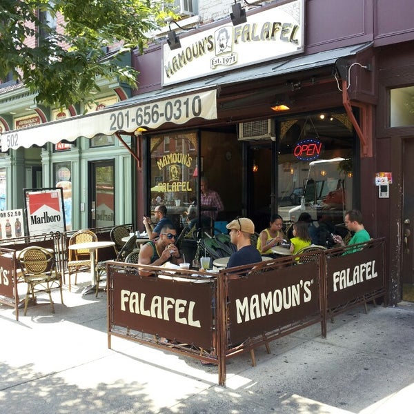 Photo taken at Mamoun&#39;s Falafel by Art M. on 8/21/2013