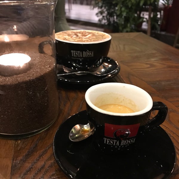Photo taken at Testa Rossa Caffé by Pınar K. on 2/8/2017