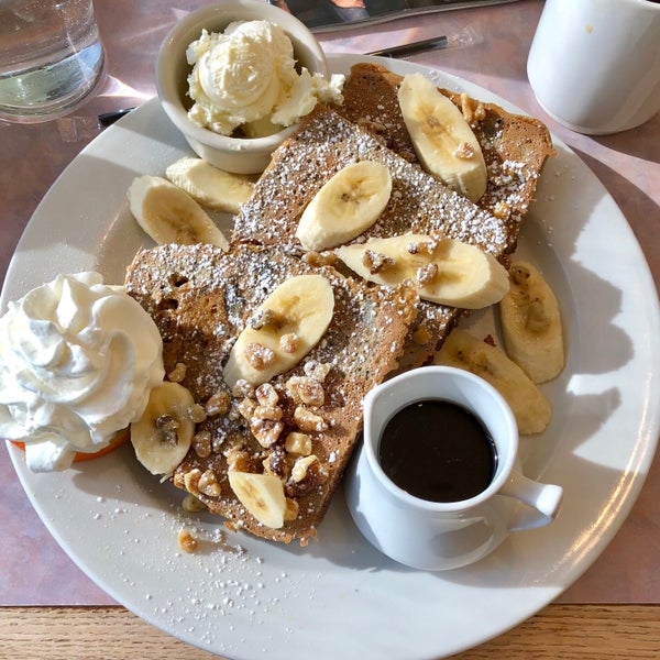Fun, fun, fun. Food is clever. Service is energetic and attentive. Menu is creative. Yet, truth be told, it’s the Banana Bread French Toast that brings me back. Yum!