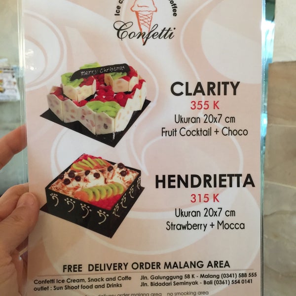 Confetti Ice Cream Ice Cream Parlor in Malang