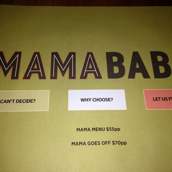 รูปภาพถ่ายที่ Mama Baba โดย Helena D. เมื่อ 7/20/2013