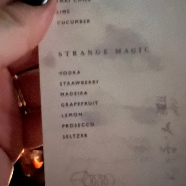 Such a fun place for drinks, try the strange magic cocktail!